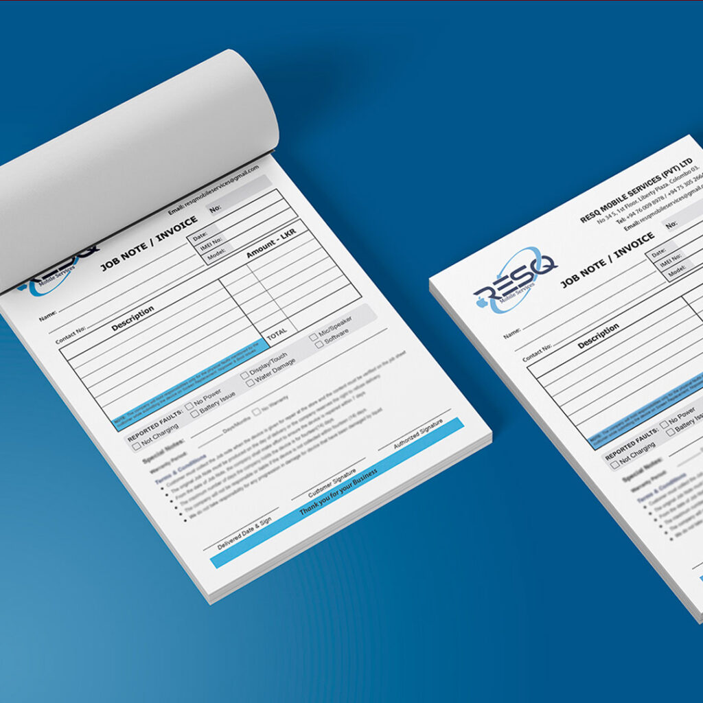 invoice book printing dubai