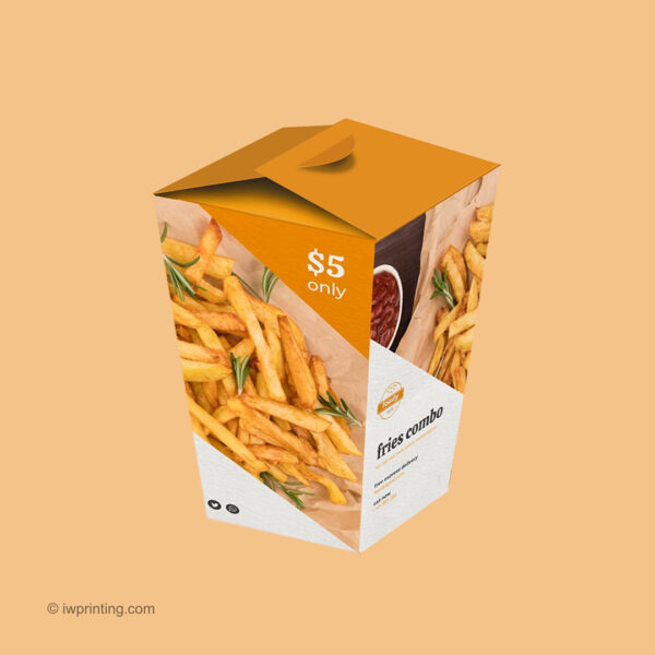 Cone french fries box