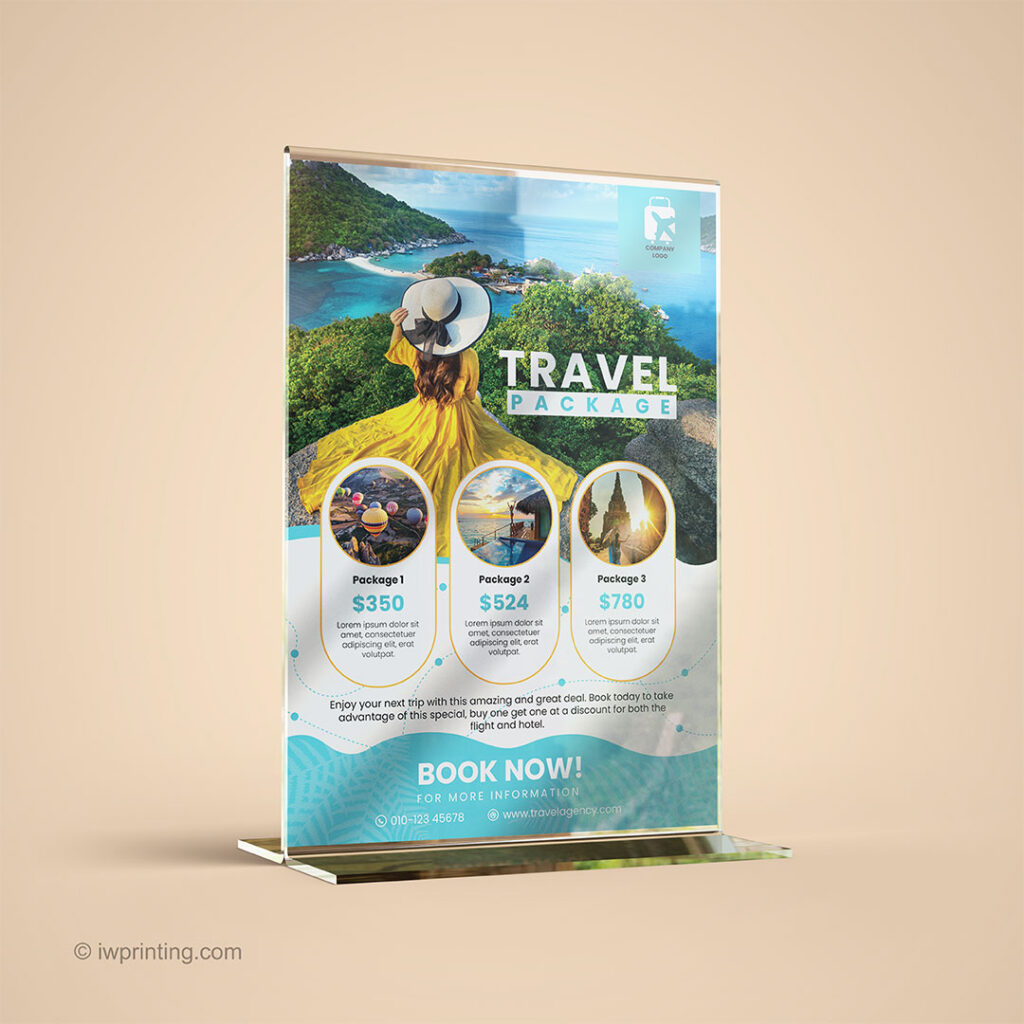 Double side acrylic stand