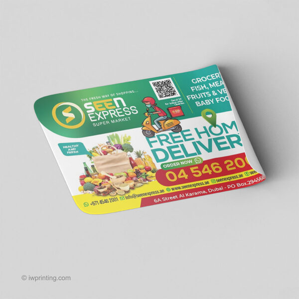 Square Shape Sticker Printing