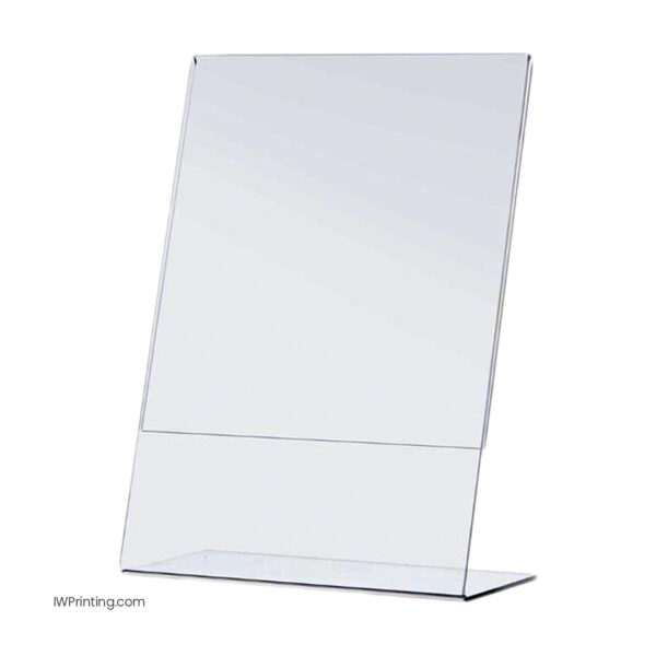 Acrylic Sign Holder : L Shape Display - Image 2