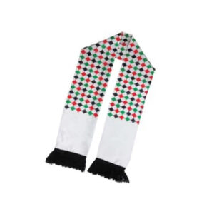 UAE Flag Knitted Scarf with Logo Printing