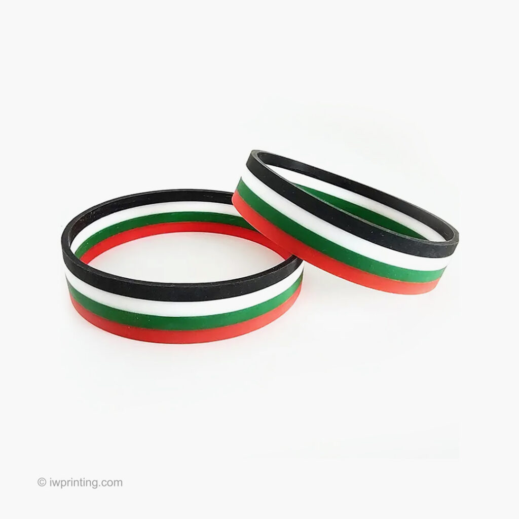UAE Flag Silicone Wristbands