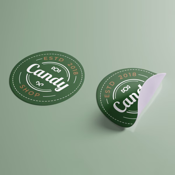 print circle stickers