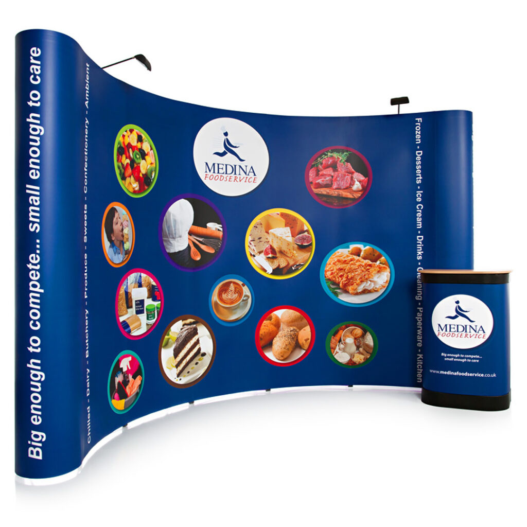 Curved Pop-Up Display-IWPrinting.com