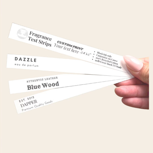 Perfume test paper printing