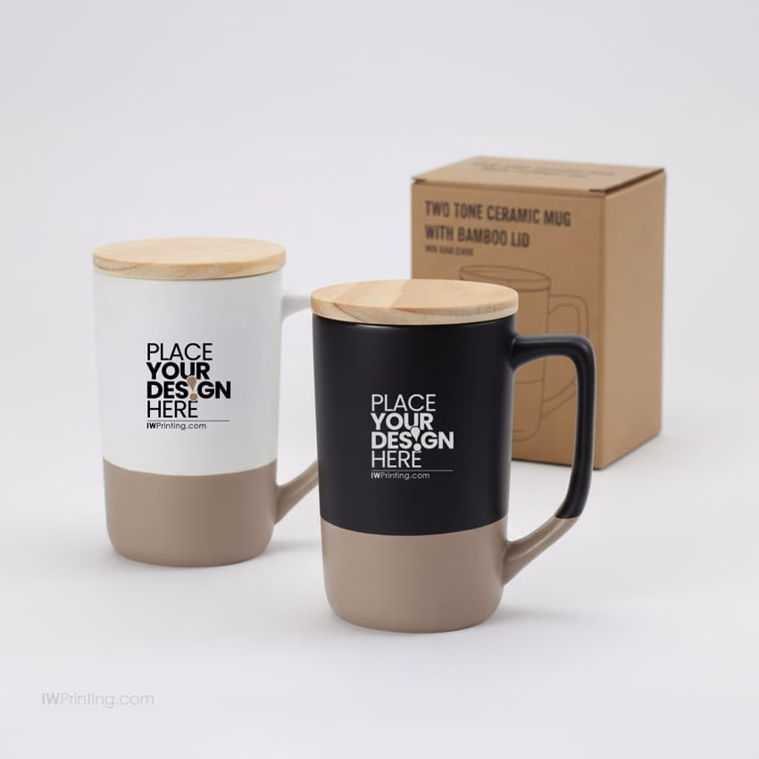 Mug with Bamboo Lid in Dubai