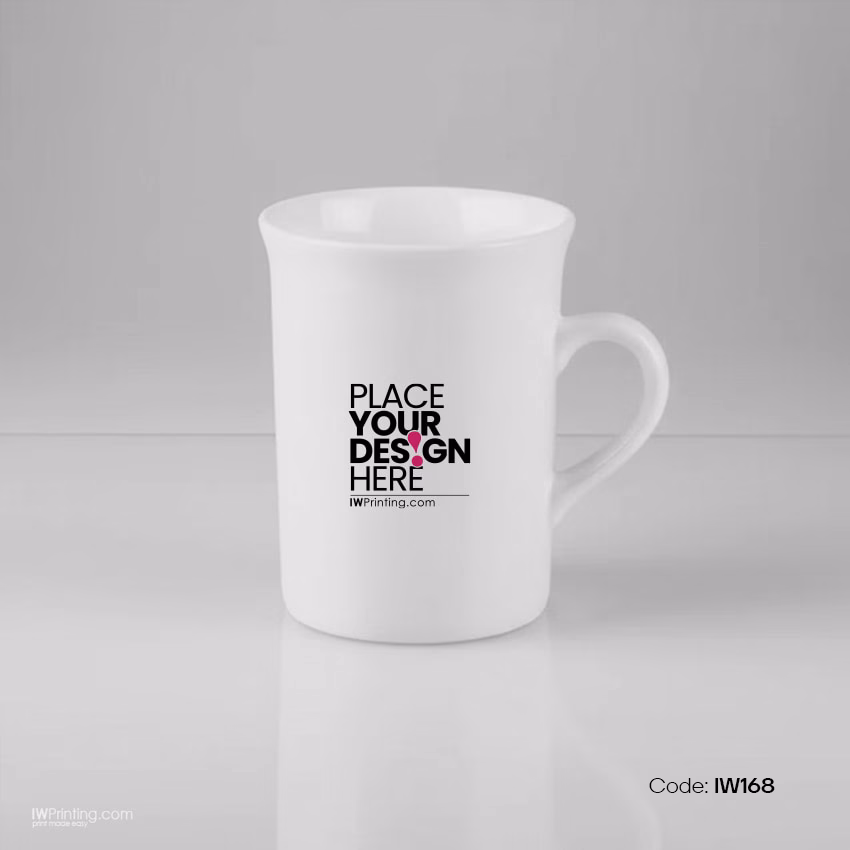 Curve edge ceramic mugs printing in Dubai