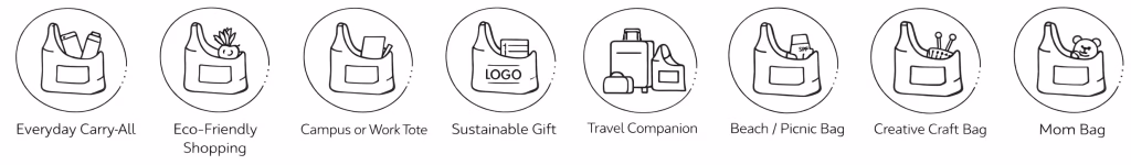 Cotton Hobo Bags with Front Pocket - Order Online - Jute Bag Printing in Dubai