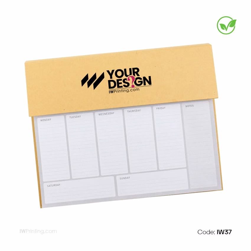 Weekly Planner Kit with Pen, Clip, Sticky Notes - Eco-Friendly Best Corporate Agency in Dubai