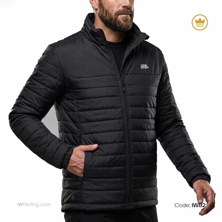 Premium Men's Quilted Jacket Printing in Dubai IWPrinting.com