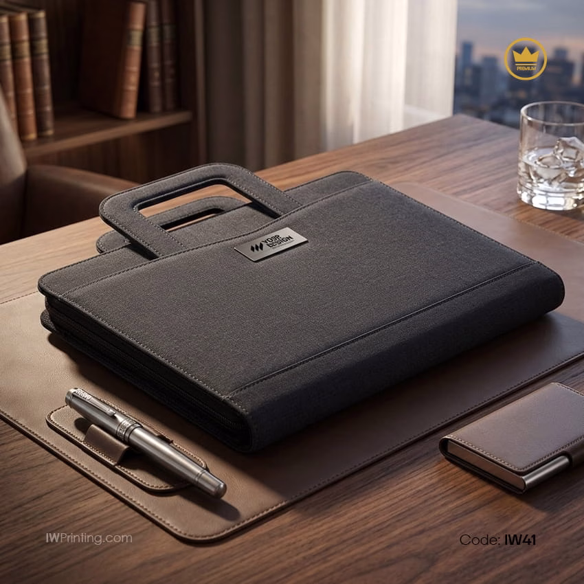 Professional Zipped Conference Folder printing in Dubai