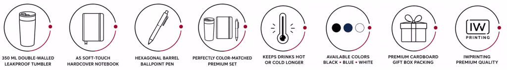 Gift Set – Tumbler, Notebook & Pen
