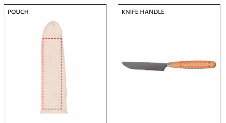 Stainless Steel Cutlery Set Printing in Dubai - IWPrinting.com