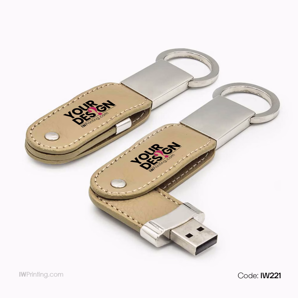 Leather Key Chain USB Flash - IWPrinting.com Order Online