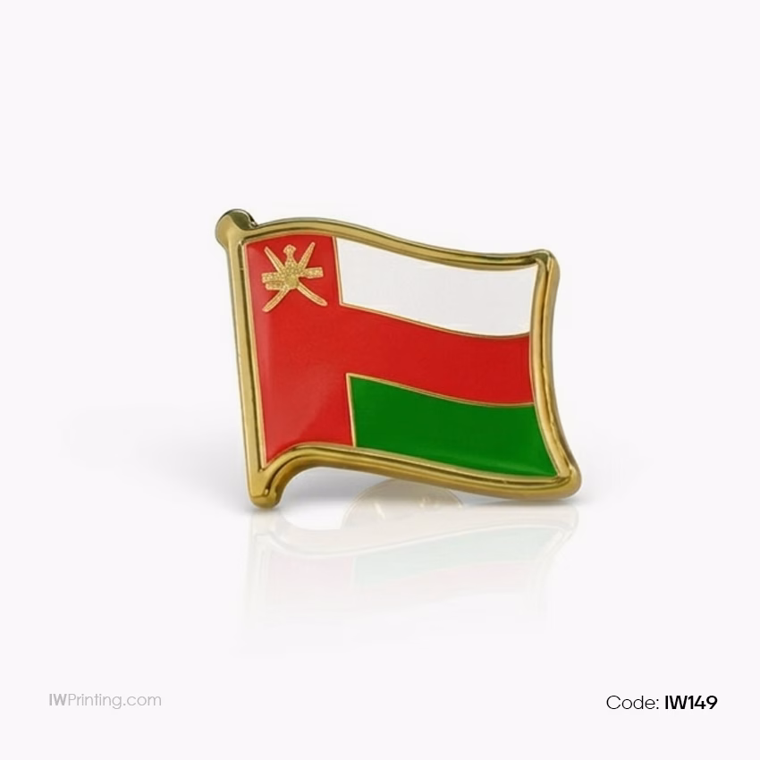 Oman Flag Badge in Dubai - Order Online IWPrinting.com