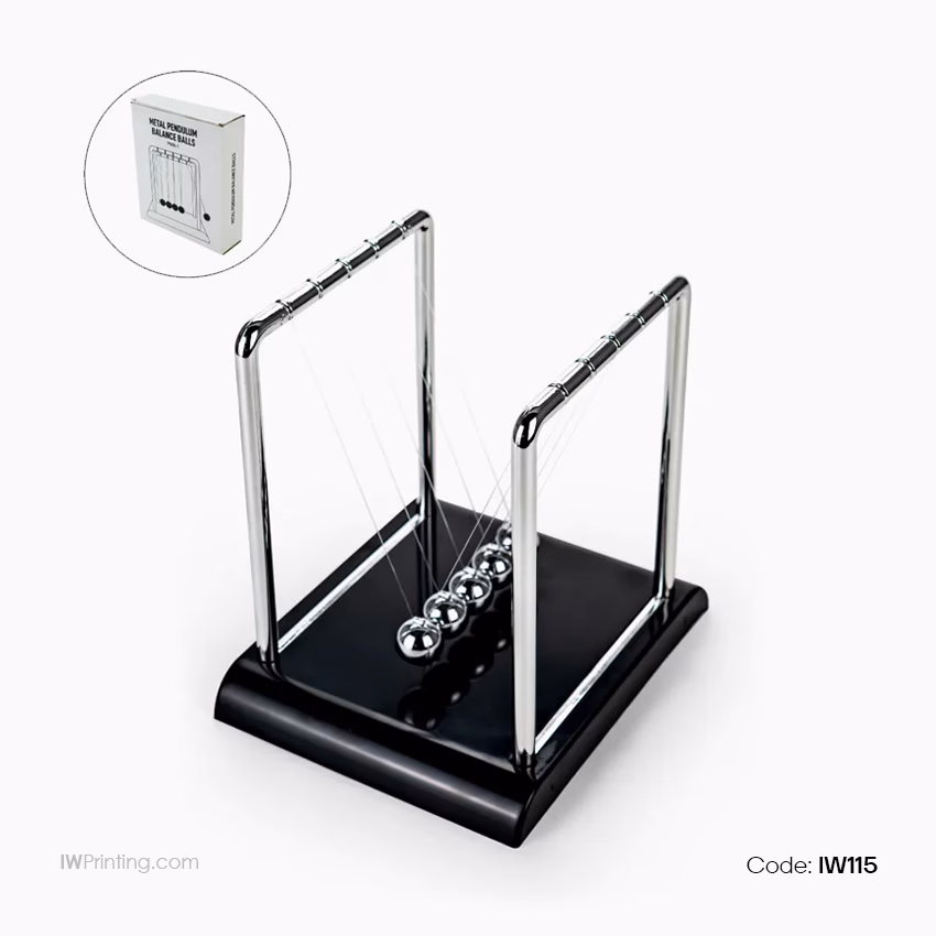 Metal Pendulum Balance Balls (Newton’s Cradle) - IWPrinting.com
