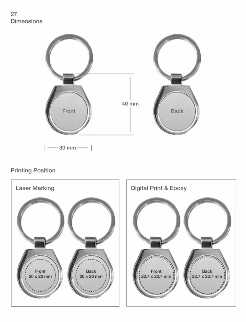 Promotional Metal Key Chains Printing in Abu Dhabi - IWPrinting.com