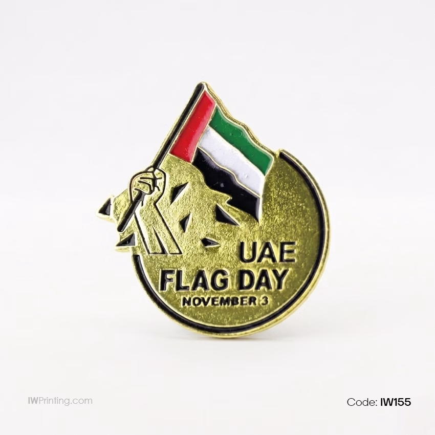UAE Flag Day Metal Badge - Order Online IWPrinting.com