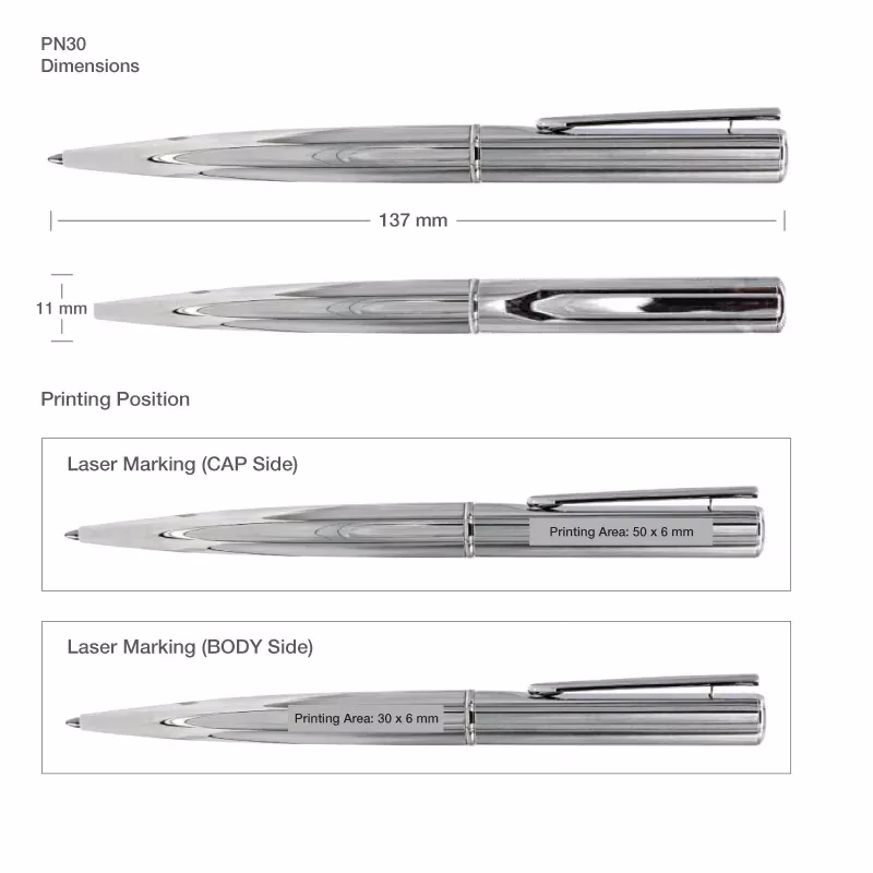 Chrome Metal Pens in Dubai-IWPrinting.com