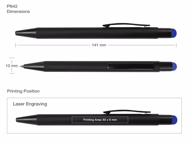 Black Metal Pen Printing in Dubai - Order Online IWPrinting.com
