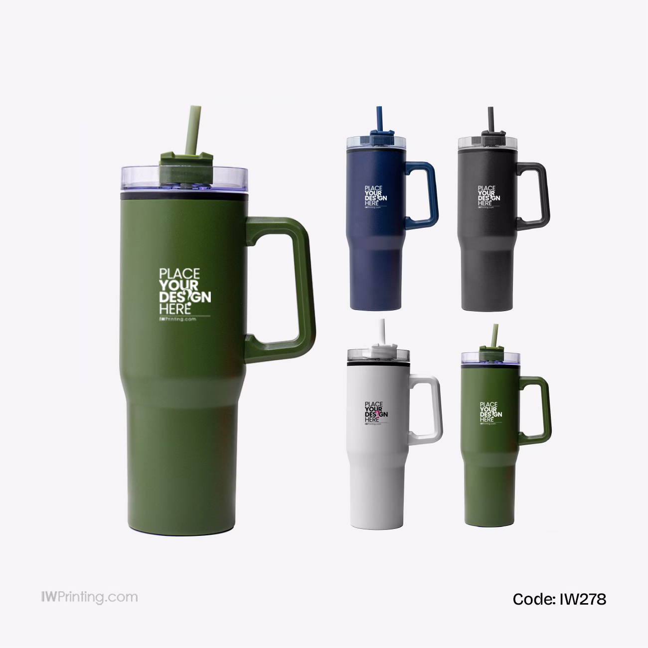 Tumbler with Straw and Handle | Griple
