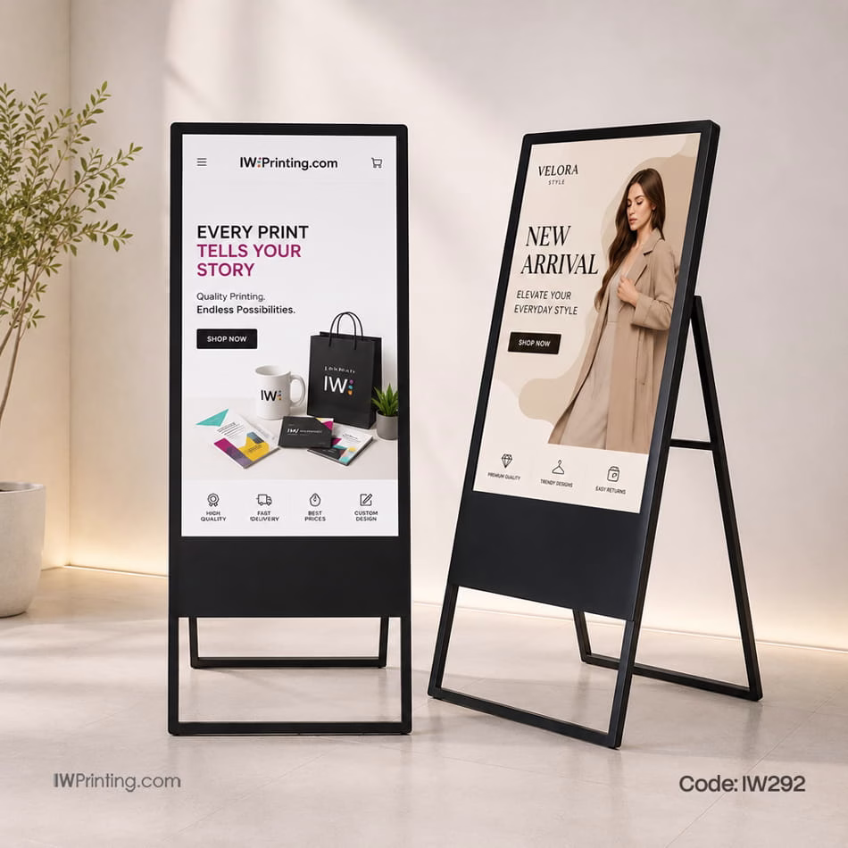 Portable LCD Digital Display Stand in Dubai - Order Online Printing IWPrinting.com