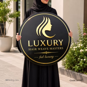 Round Shape Acrylic Signage in Dubai - UAE Best Online Signage Website