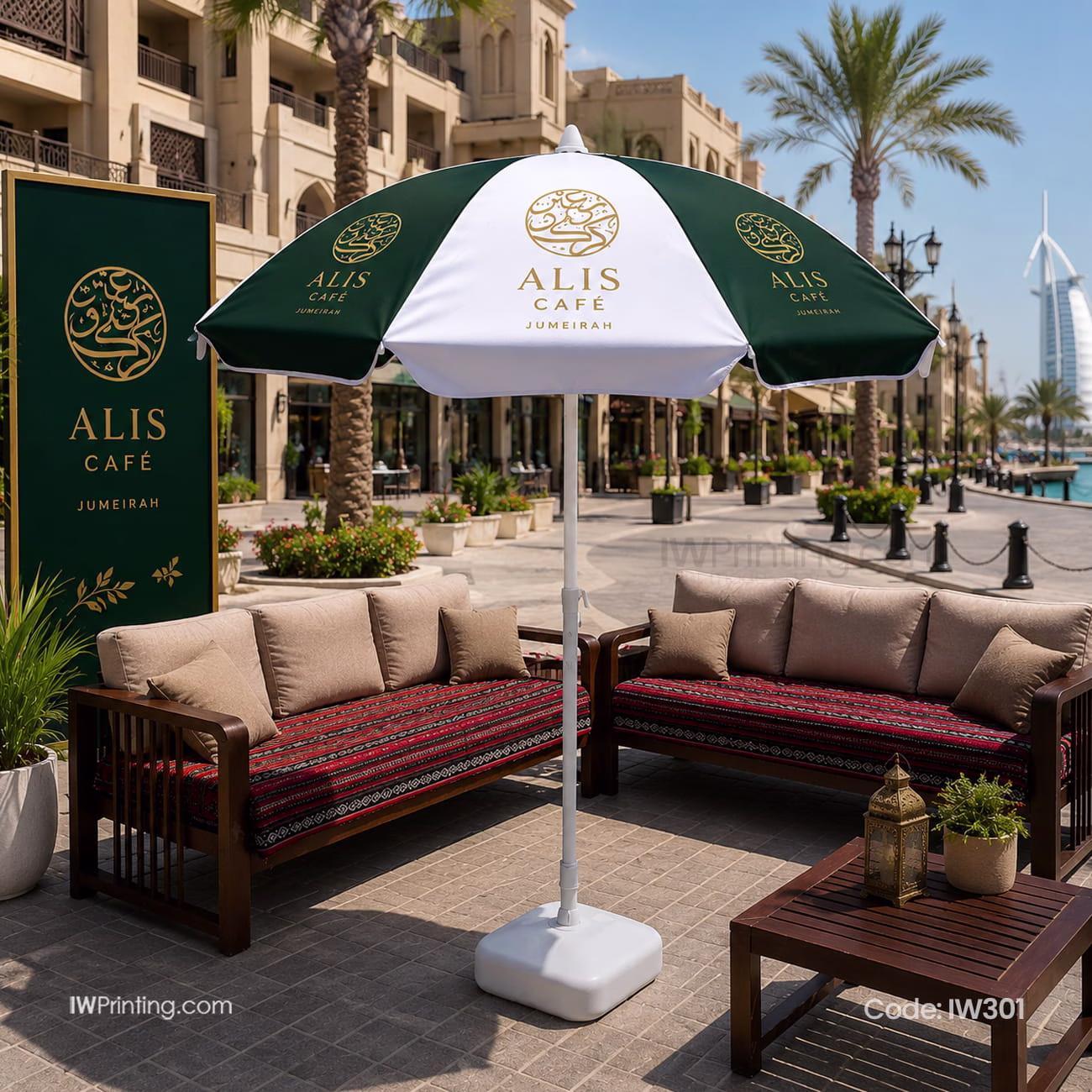 Outdoor Umbrella Printing for Hotels and Cafes