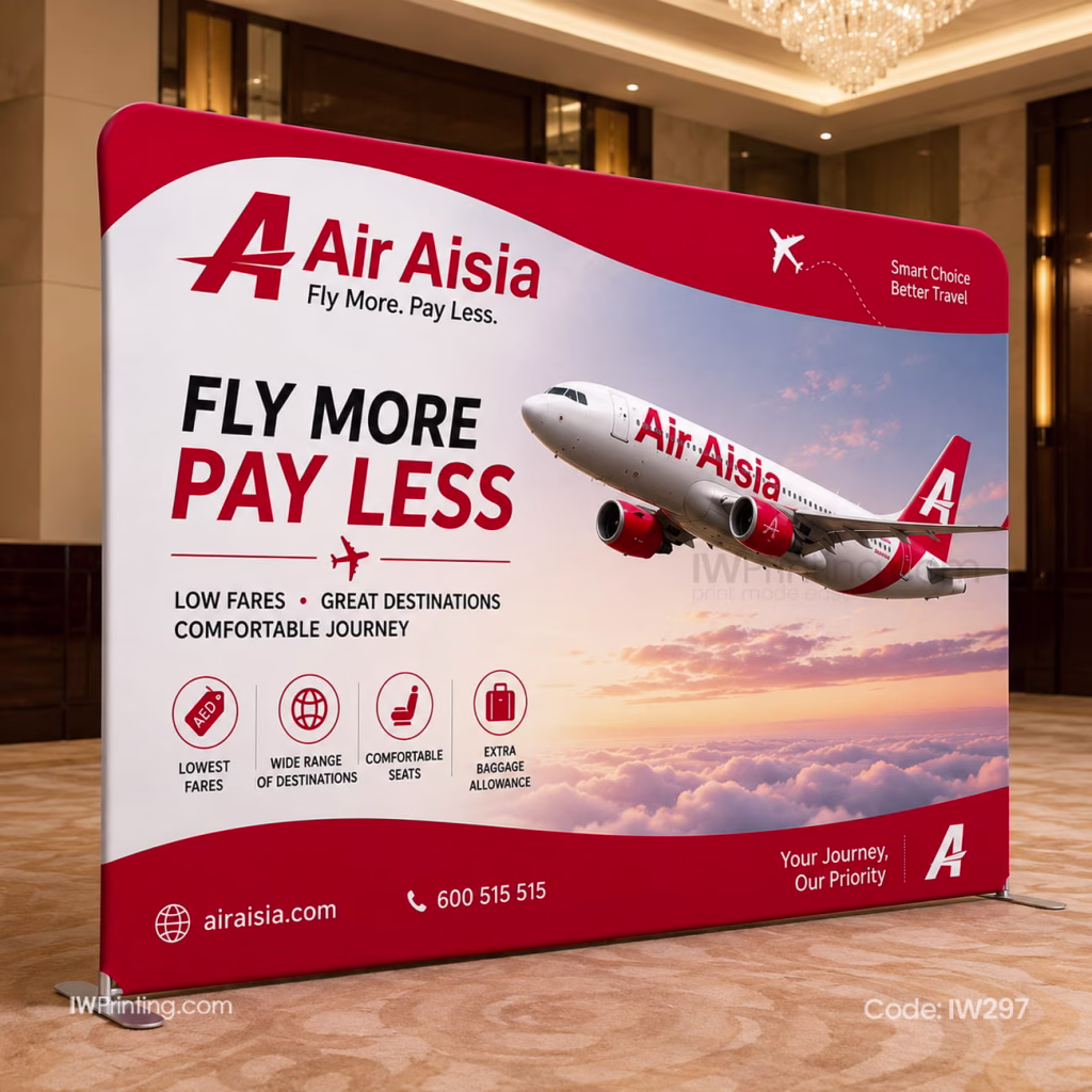 Portable Fabric Backdrop Stand in Dubai - order Online - IWPrinting.com - Abudhabi