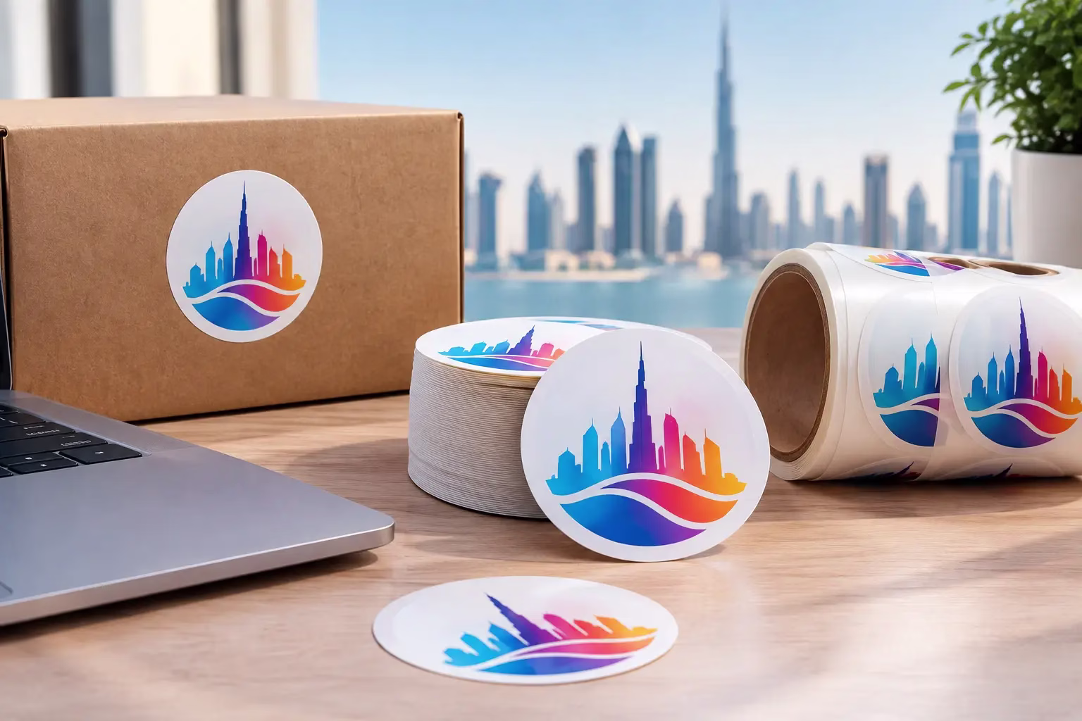Round Sticker Printing in Dubai for Better Branding