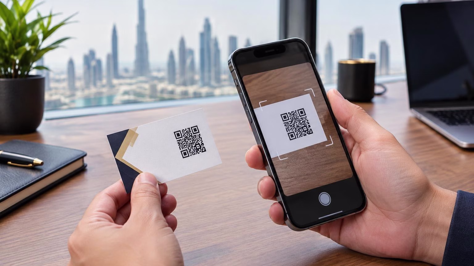 QR code business cards UAE – IWPrinting